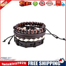 Multi-Layer Handmade PU Retro Braided Bracelet Jewelry for Men Women(8)