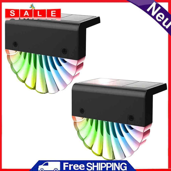 Rechargeable LED Acrylic Shell Solar RGB Waterproof Color Warm White Stair Lamp