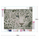 5D DIY Full Drill Square Diamond Painting Leopard Cross Stitch Mosaic Kit Newly