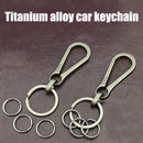 Car Keychain Clip Men Titanium Alloy Backpack Pendant Accessories Useful O9K6