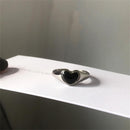 Girl Jewelry Gift Heart Ring Love Ring Opening Design Ring Index Finger Rings