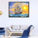 11CT Full Cross Stitch Smooth Sailing Stamped DIY Cotton Thread Print Needlework