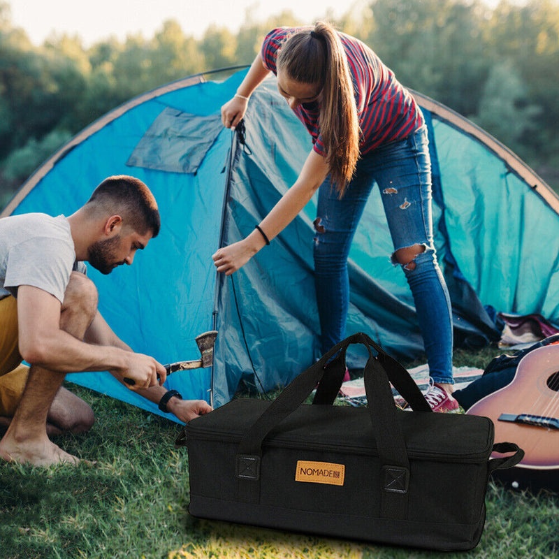 Multipurpose Carry Pouch 600D Oxford Camping Gas Stove Bag Travel Picnic Kit Bag