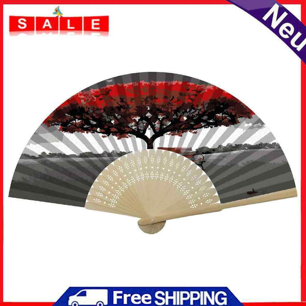 Mangrove Oil Paint Folding Fan By Numbers DIY Painted Art Digital Oil Painting