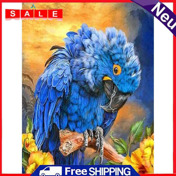 40x50cm Macaw Painting By Numbers DIY Canvas Picture Hand Painted Home Decor