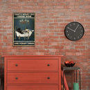 #A Fashion Metal Signs Decorative Wall Anti Glare Perfect Size for Cafes Decorat