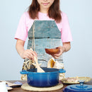 Kitchen Linen Apron Shell Painting Coffee Shop Accessories Clean Pinafore