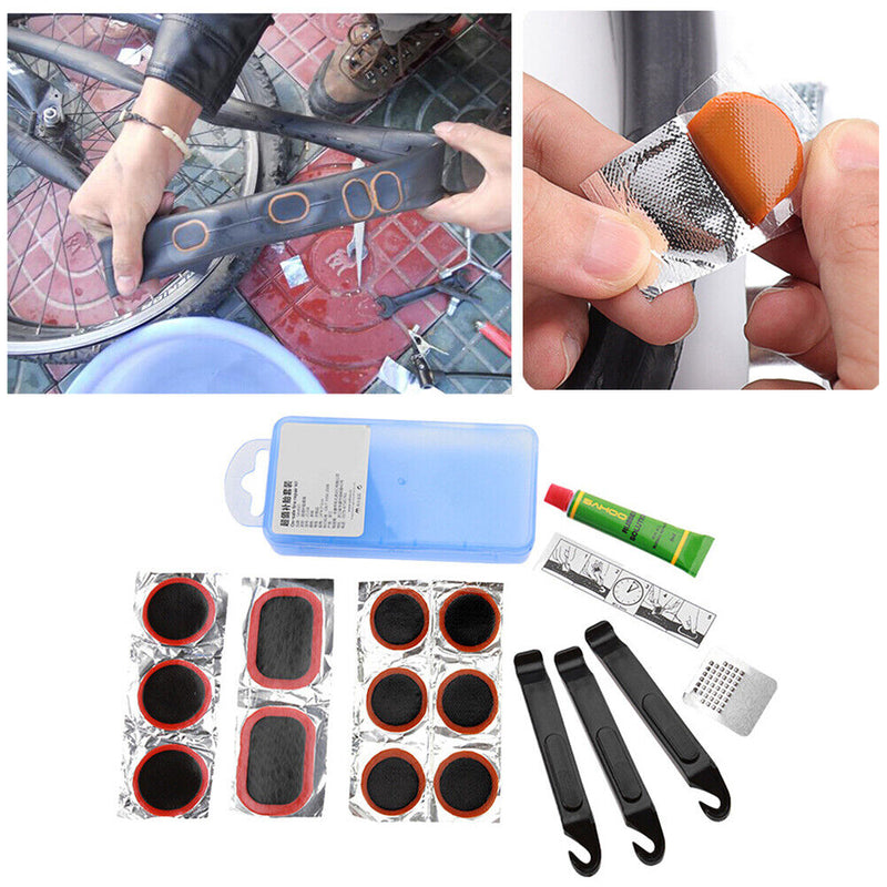 MTB Road Bike Tire Repair Tool Set Tyre Repairing Filler Glue Flat Rubber Patch