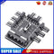 PC Speed Controller Adapter 3-level 12V Power Supply Cooler for 8-way Fans