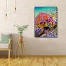 Canvas Oil Wall Art Picture DIY Sea Turtle Painting By Numbers Kit Ornaments