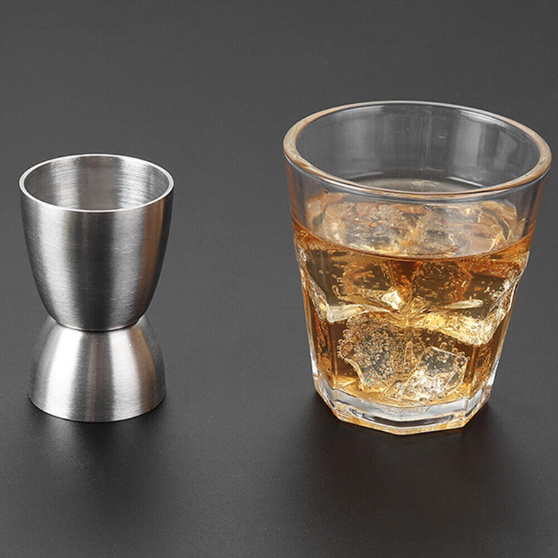 20/40ml Stainless Steel Wine Measuring Cup Double Head Cool Drink Mixer for Bar