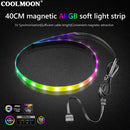 COOLMOON CM-LS40 5V ARGB PC Case LED Light Bar SATA 3PIN Computer RGB Lamp Newly