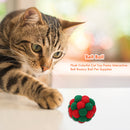 3pcs Pet Interactive Colorful Traning Bells Ball Kitten Play Chewing Bouncy T