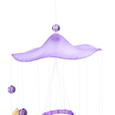 Creative Lucky Humming Bird Wind Bells Chimes Hanging Gifts Decor(Purple)