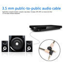 90 Degrees 3.5 to 3.5mm Jack Speaker Audio Adapter Connector Converter AUX Cable