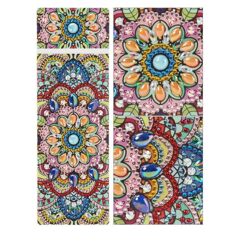 DIY Mandala Special Shaped Diamond Painting 2 Grids Students Pencil Box Newly