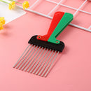Metal Wide Teeth Afro Hair Comb Detangle Hairbrush Hairdressing Styling Tools