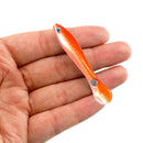 10cm/6g Soft Bionic Fishing Baits Lure Artificial Crankbait (Orange White) Newly