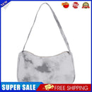 Fashion Women Tie Dye Shoulder Underarm Bag Casual Small Handbags (Gray)