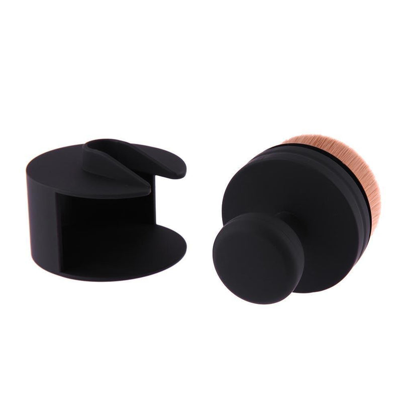Matt Makeup Brush O-Shape Bookmark Shape Portable Makeup Beauty Tool Brush