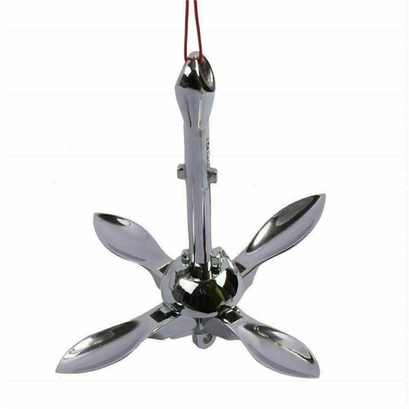 Dinghy Folding Stainless Steel Universal Kayak Grapnel Anchor Marine Canoe Boat