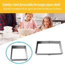 Stainless Steel Retractable Rectangle Square Mousse Ring Cake Baking Mold