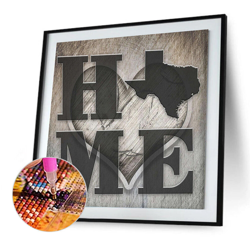 5D DIY Full Drill Diamond Painting Letter Cross Stitch Mosaic Kit (JH055)