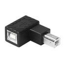 USB 2.0 Type B Male to Female Extension Adapter Right Angled for Printer Scanner