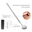 5pcs Pro Stainless Steel Oral Teeth Care Dental Hygiene Deep Cleaning Tool Set
