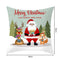 Anti-Fading Christmas Santa Print Pillow Case Sweat-Absorbent Home Sofa Cushion