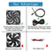 Outdoor Waterproof Solar Powered Exhaust Fan with Panel for Pet House Coop
