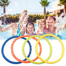 4pcs Children Swimming Pool Throwing Dive Toys Underwater Training Diving Rings