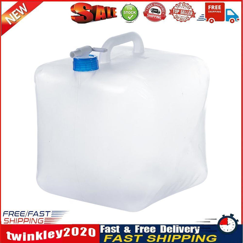 Collapsible Water Container Outdoor Hiking Fishing Camping Water Bag (15L) Newly