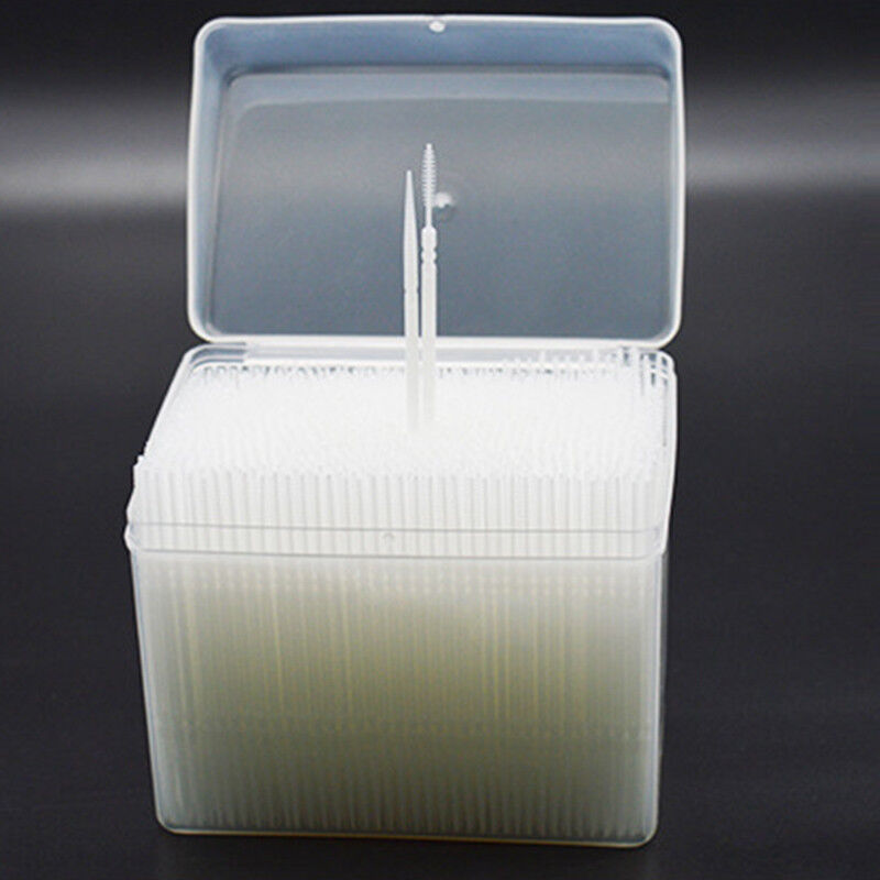 1100 Pcs Plastic Dental Picks Hygiene 2 Way Interdental Brush Tooth   hot.