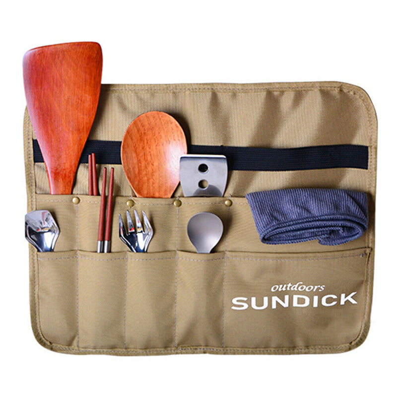 SUNDICK Oxford Cloth Outdoor Camping Picnic Tableware Storage Bag (Square) Newly