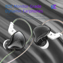 KZ EDC HiFi In-ear Wired Headphones Sports Gaming Earbuds with Mic (Black) Newly
