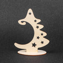 Tree Creative Wood Slices Christmas Tree Crafts Christmas Ornaments with Stand