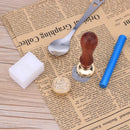 Ancient English Alphabet Letter Metal Seal Wax Stamps Sticks Candles Set (S