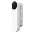 Smart Video Doorbell Bracket Wall Mounted ABS Doorbell Accessories (White) Newly