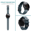 26mm Silicone Strap for Garmin Fenix 7X/6X/5X/5X Plus/3 Watch (Rock Blue) Newly