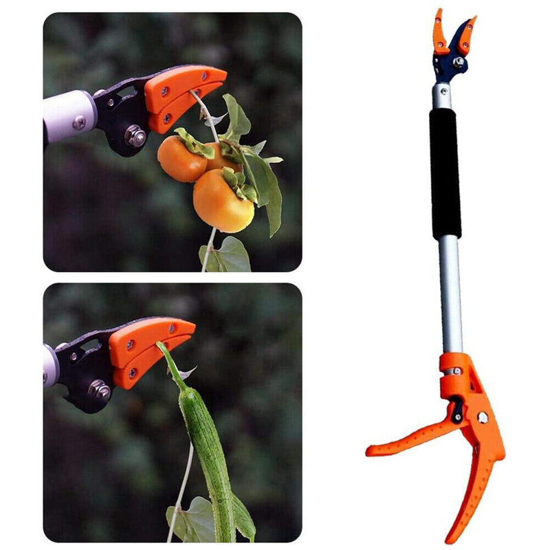 Fruit Picker Shear Gardening Tree Pruning Gripper Long Pole Cutter Catcher Newly