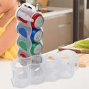 Kitchen Refrigeration Storage 4 Holes Beer Coke Sprite Drink Bottle Fridge Rack