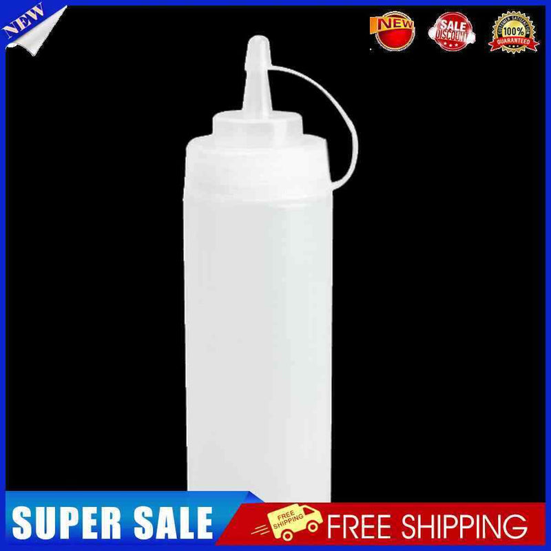 3pcs Kitchen Plastic Squeeze Bottle Dispenser 24oz for Sauce Vinegar Oil