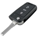 3 Buttons Flip Remote Car Key Fob Fit for VW Golf 7 MK7 Skoda Octavia A7 Seat