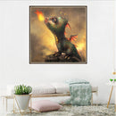 Dinosaur 5D Round Diamond Painting Embroidery DIY Needlework Cross Stitch/A