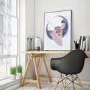Girl Moon 5D DIY Home Wall Decor Art Diamond Embroidery Special Shaped Painting