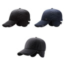 Dad Hats Baseball Cap With Windproof Earflaps Winter Warm Middle-aged Men Cap