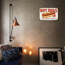 Hot Dogs Retro Metal Plate Tin Sign Wall Home Decor Iron Painting Accessories