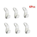 6pcs Clothes Hanger Connector Hooks Clothes Hangers Space Organizer Save D5Q8