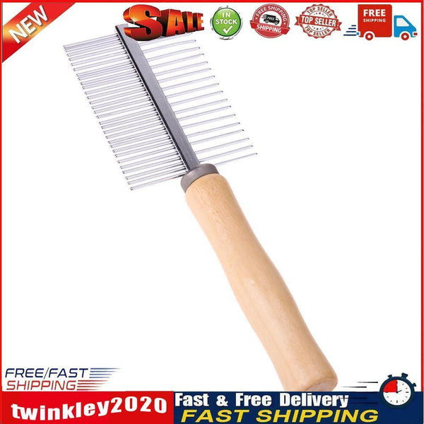 Wooden Handle Pet Comb Dog Cat Combs Hair Rake Comb Pet Grooming Hairbrush Newly
